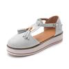 Women's Summer Platform Sandals with Tassel, Buckle and Non-Slip Sole view 1