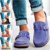 Women's Slip-On Suede Loafer Sandals, Platform Flats, Summer Canvas Shoes, 04, 41 (3 36 EU) (1 40 EU) view 2