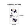 Blue Glow-in-the-Dark Tattoo Sticker, Waterproof Cute Animal Tattoo view 2