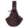 Pet Shoulder Carrier Bag, Reversible Sling Carrier for Dogs and Cats, Cotton, Coffee view 1