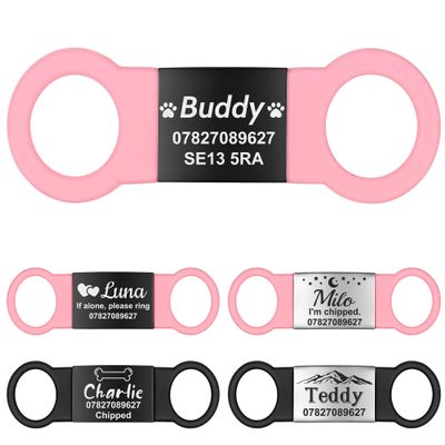 GISUREY Silent Dog Tag with Engraving