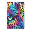Baby Crib Fitted Sheet, Rainbow Leopard Pattern, Soft and Breathable view 1