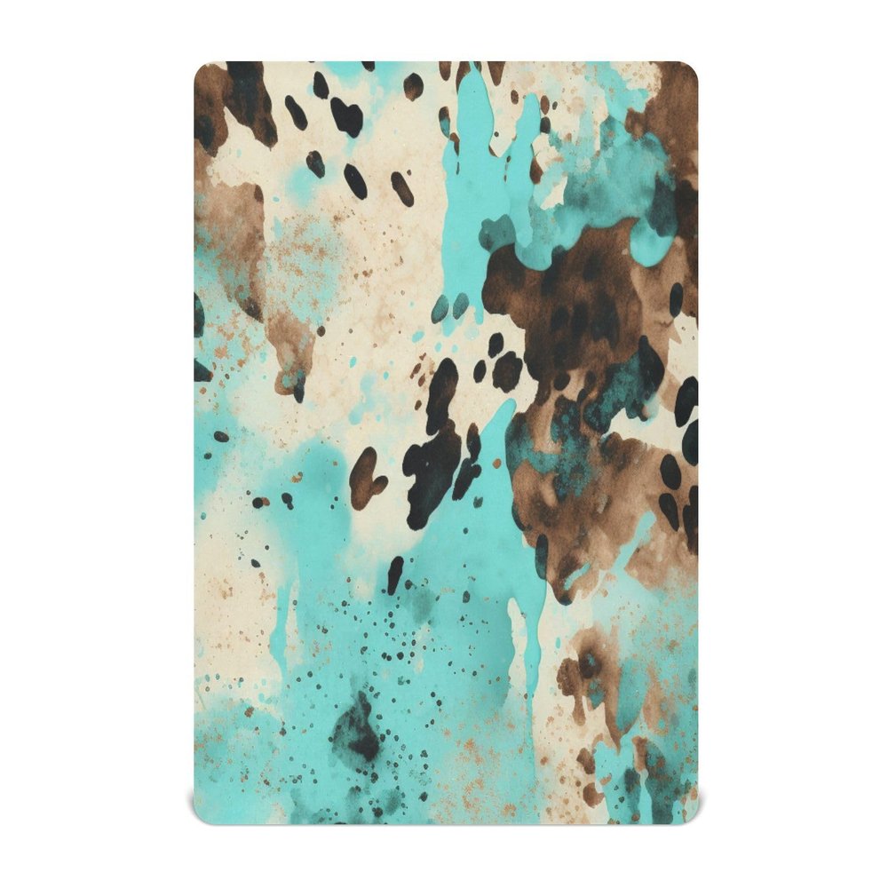 Abstract Cement Fitted Crib Sheet