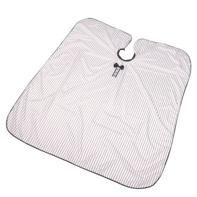 Healvian Pongee Stylist Cape, White, for Hair Cutting and Coloring