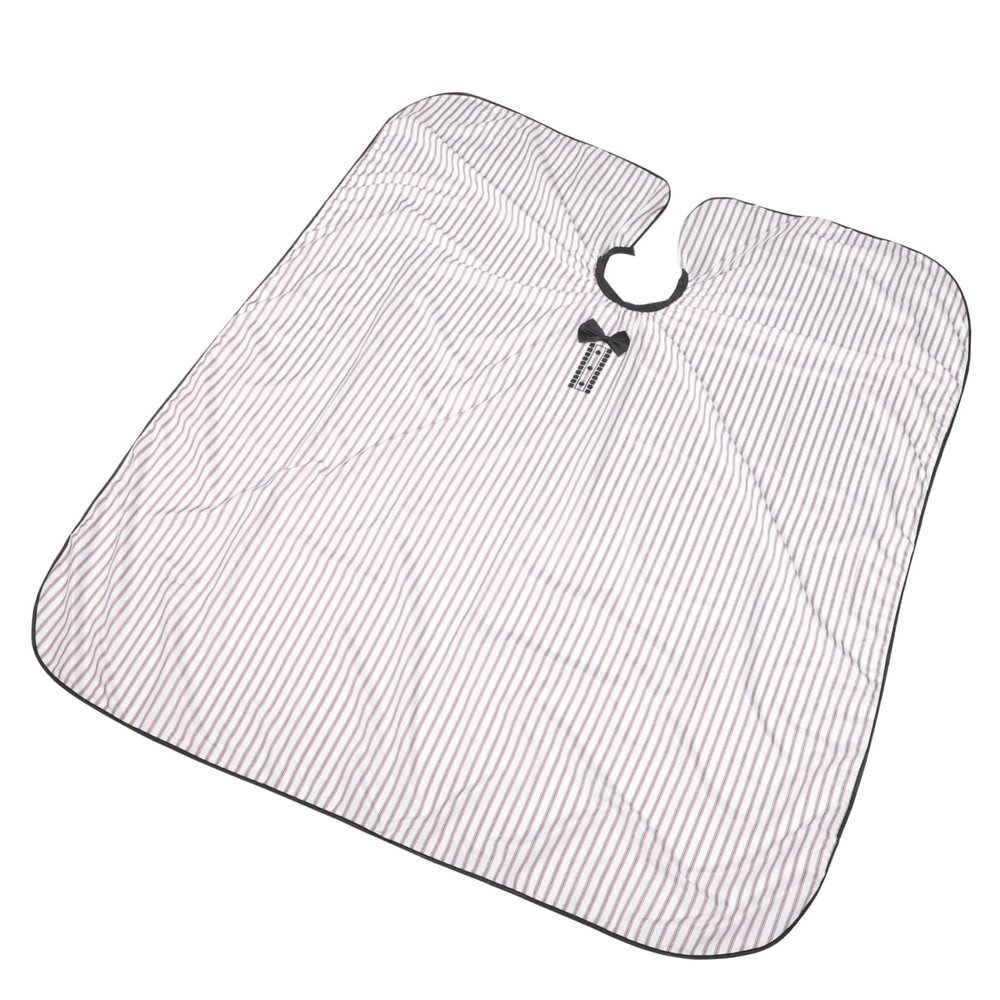 Healvian Pongee Stylist Cape, White, for Hair Cutting and Coloring