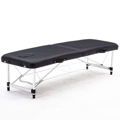 CAFIEDR Spa and Massage Table, Foldable, Adjustable, Portable, Black, 185 x 73 cm