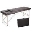 CAFIEDR 2-Section Foldable Aluminum Spa Massage Table, Gray view 1
