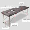 CAFIEDR 2-Section Foldable Aluminum Spa Massage Table, Gray view 2