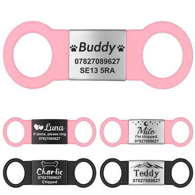 GISUREY Silent Dog Tag with Engraving