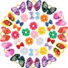 50-Piece Dog Hair Bows with Elastic Bands, Butterfly and Dog Designs view 1