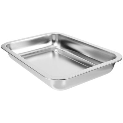 HANABASS Sturdy Stainless Steel Open Cat Litter Box