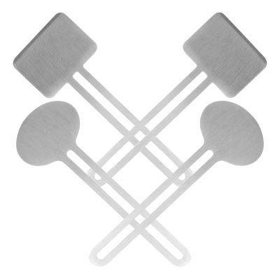 4-Piece Stainless Steel Tube Squeezers, Silver, for Toothpaste