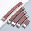 5-Pack Light Brown PU Leather Cabinet Handles view 3