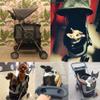 Foldable 4-Wheel Pet Stroller, Removable Cat & Dog Wagon, 360° Swivel Front Wheel, Jogging All-Terrain Cart, 30 kg Capacity view 2