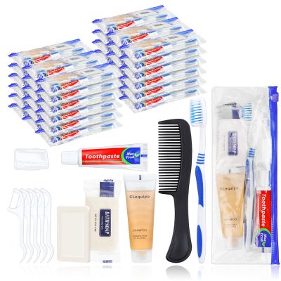 SLequipo 10-Piece Basic Hygiene Kit with Travel Toiletries