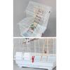 DLAZUM Large Bird Cage with Double Roof for Parrots and Small Birds view 3