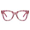 AOOLIA Cat Eye Reading Glasses, Stylish Blue Light Filter Frames (Red, 1.75x) view 1