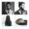 Men’s Toupee with Natural Hairline, 30.5 × 45.7 cm, Breathable Swiss Lace view 1