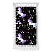 Odot Baby Crib Fitted Sheet, Cartoon Horse Print, Black, 70 x 140 cm view 1