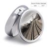 YJWANDL Round Pill Case with Train-Track Print, 3 Compartments, Style 11 view 2