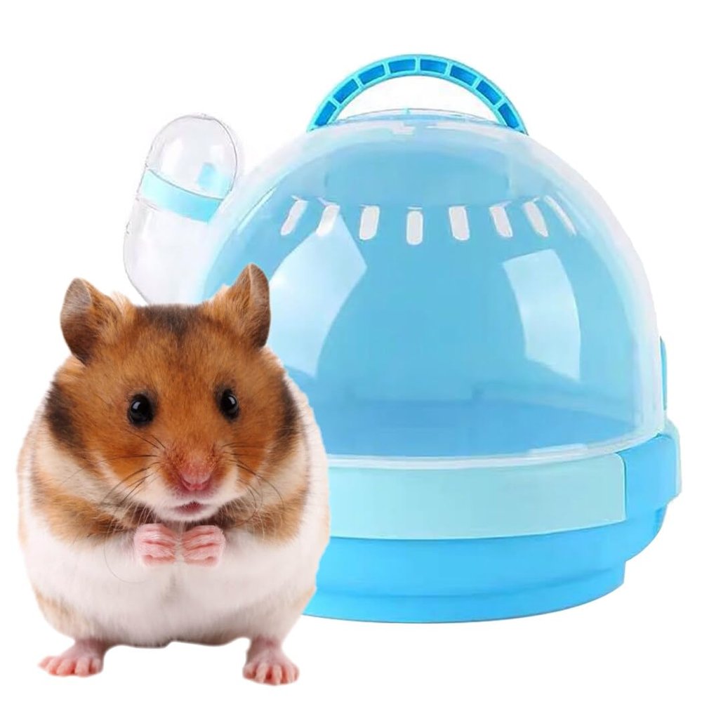 Portable Small Animal Cage with Water Bottle, Creative Hamster Cage