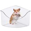yeeplant Triangular Hamster Play Box – Clear, Scratch-Resistant Sand Bath view 1