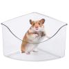 yeeplant Triangular Hamster Play Box – Clear, Scratch-Resistant Sand Bath view 3