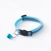 Pet Bell Collar, Adjustable, Reflective, Safety Buckle (Sky Blue) view 1