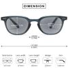 VEVESMUNDO Tinted Sun Reading Glasses for Women and Men, +1.0 to +4.0, Blue, 1 Pair view 2