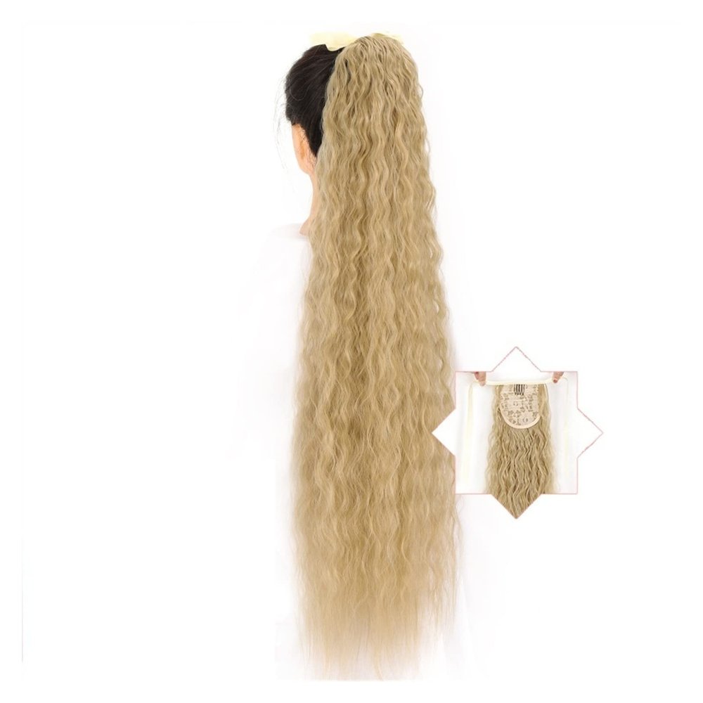 22/32-Inch Cornrow-Wave Ponytail Hair Extension