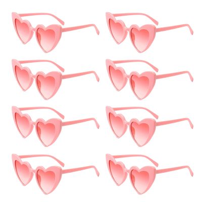 Meleager Retro Heart Sunglasses - 8 Pack