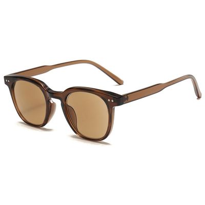 VEVESMUNDO Tinted Reading Sunglasses for Women and Men, Plastic Readers, +1.0 to +4.0, Transparent Brown Frame with Brown Lenses, +4.0, 1 Count