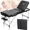 CAFIEDR Adjustable Massage Table with Carrying Case, 3-Section, 70 cm Wide Aluminum Spa Treatment and Waxing Table view 1