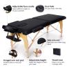 CAFIEDR Professional Folding Massage Table, Height-Adjustable Beauty Bed, 2-Section Portable Facial Spa Bed with Carrying Bag view 4