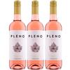 Bodegas Agronavarra Pleno Semi-Dry Rosé Wine, Vegan, Spain, with FeinWert E-Book (3 x 0.75 L) view 1
