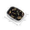 Bedeuu Musical Instruments Printed Square Pill Box, Portable Medicine Storage Case, Mini Pill Organizer view 3