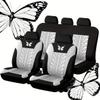 NURCIX Car Seat Cover Set, Compatible with FIAT Ottimo, Complete Set, 4-Grey view 1