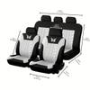 NURCIX Car Seat Cover Set, Compatible with FIAT Ottimo, Complete Set, 4-Grey view 2