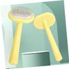 BESPORTBLE Stainless Steel and Plastic Pet Grooming Comb, Yellow view 4