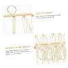 HEMOTON Macramé Wall Hanging Storage Net for Stuffed Animals and Toys view 2