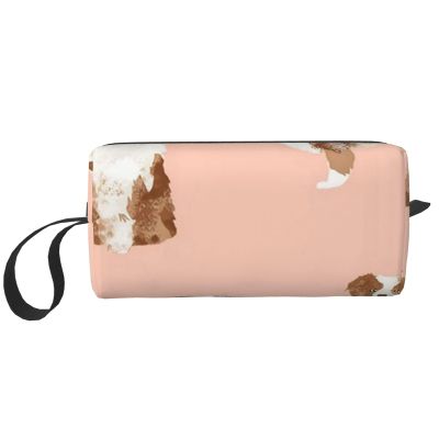 Australian Shepherd Red Merle Dog Pink Makeup Bag