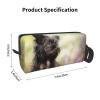 Affenpinscher Lawn Black Dogs Monkey Terrier Makeup Bag view 3