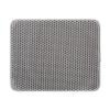 Xisnuient Double-Layer Cat Litter Mat, EVA Honeycomb Design, Washable, 40 x 60 cm, Gray view 2