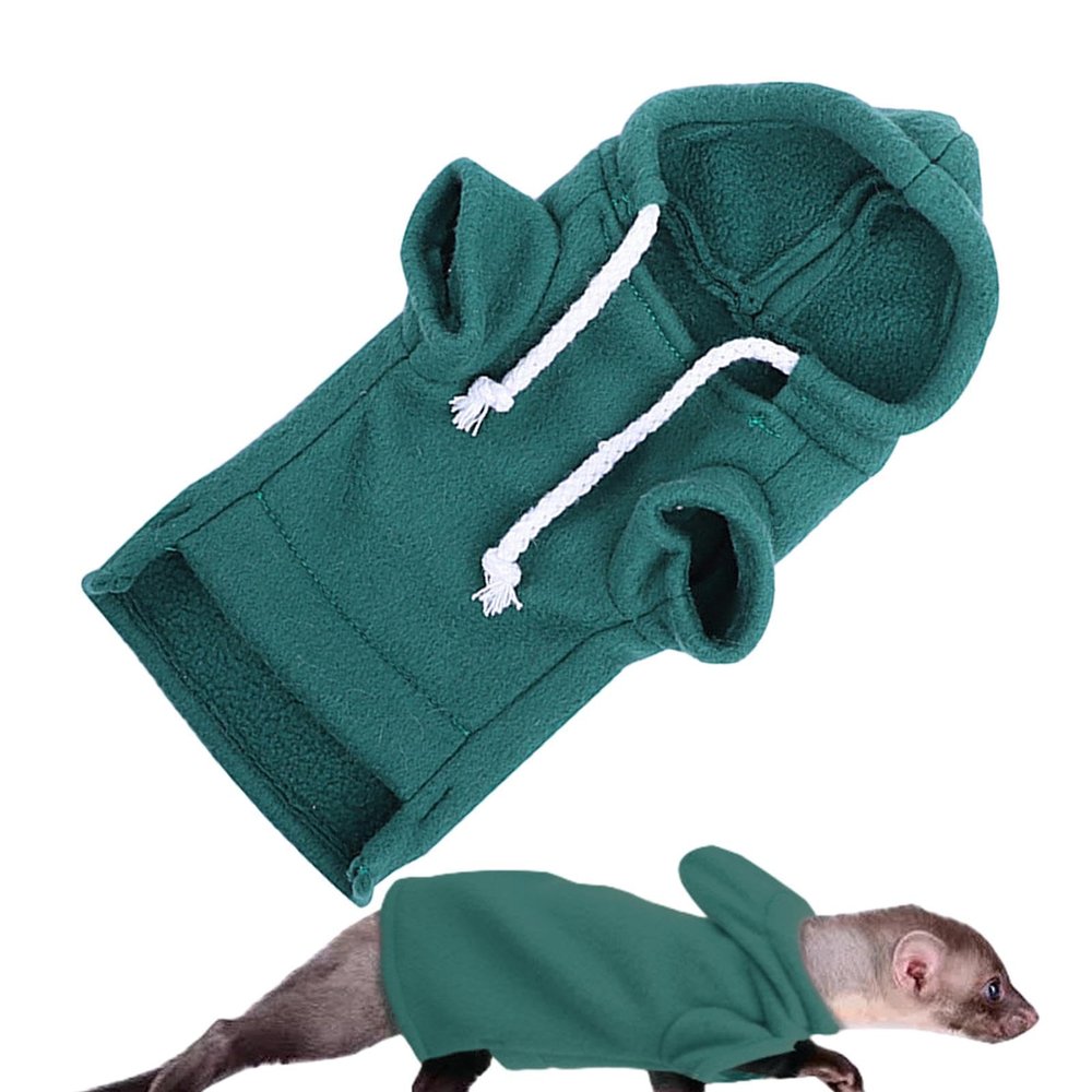 Small Pet Hoodie with Drawstring Hood