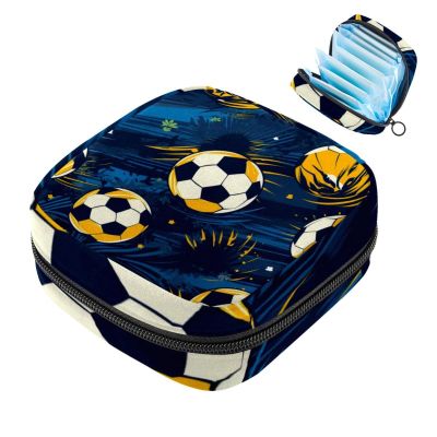 Sanitary Pad Storage Bag, Soccer-354, Multicolor 10