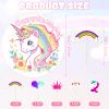 Unicorn Edible Cake Decorations, 25-Piece Set view 2