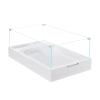Turtle Tank with Drainage, Ultra-White Glass view 1