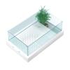 Large Turtle Tank with Cover and Triangular Terrace view 1