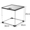 Reptile Glass Terrarium Tank, 30 x 30 x 29 cm view 2