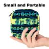 RODAILYCAI Women's Menstrual Pad Storage Bag with Zipper, Tropical Green Sunrise Landscape view 2